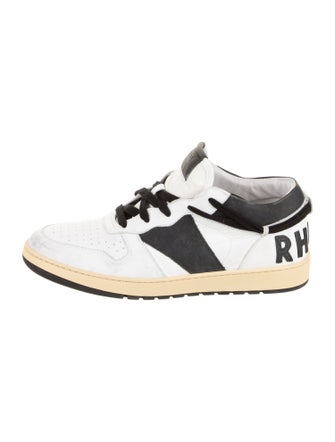 RHUDE Leather Colorblock Pattern Sneakers