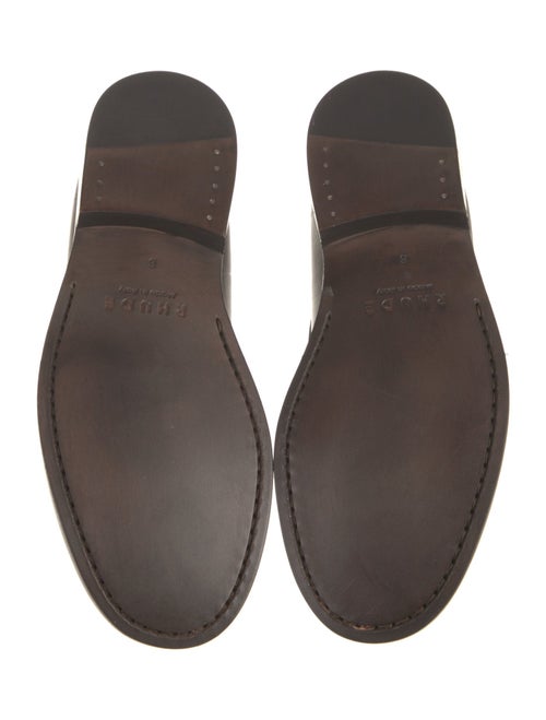 RHUDE Leather Colorblock Pattern Loafers