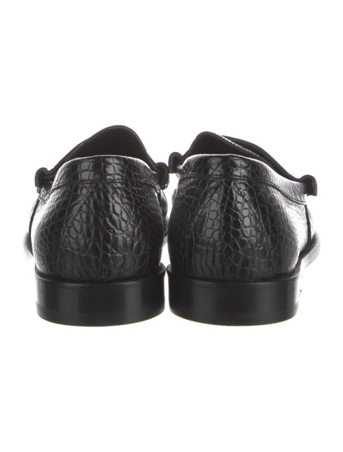 RHUDE Embossed Leather Dress Loafers