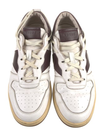 RHUDE Leather Printed Sneakers
