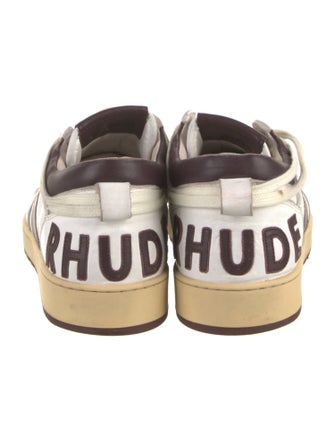 RHUDE Leather Printed Sneakers