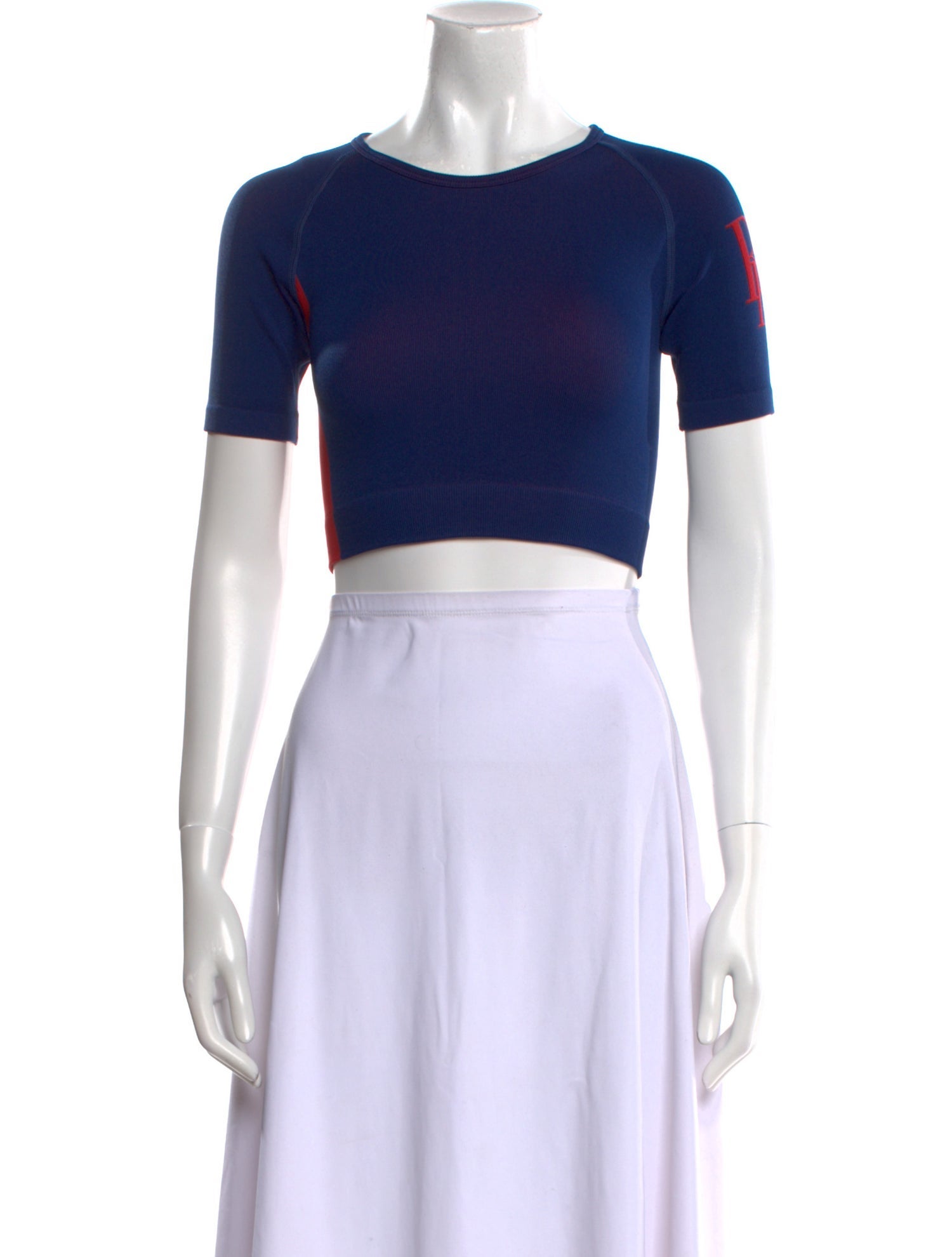 RHUDE Nylon Crew Neck Crop Top