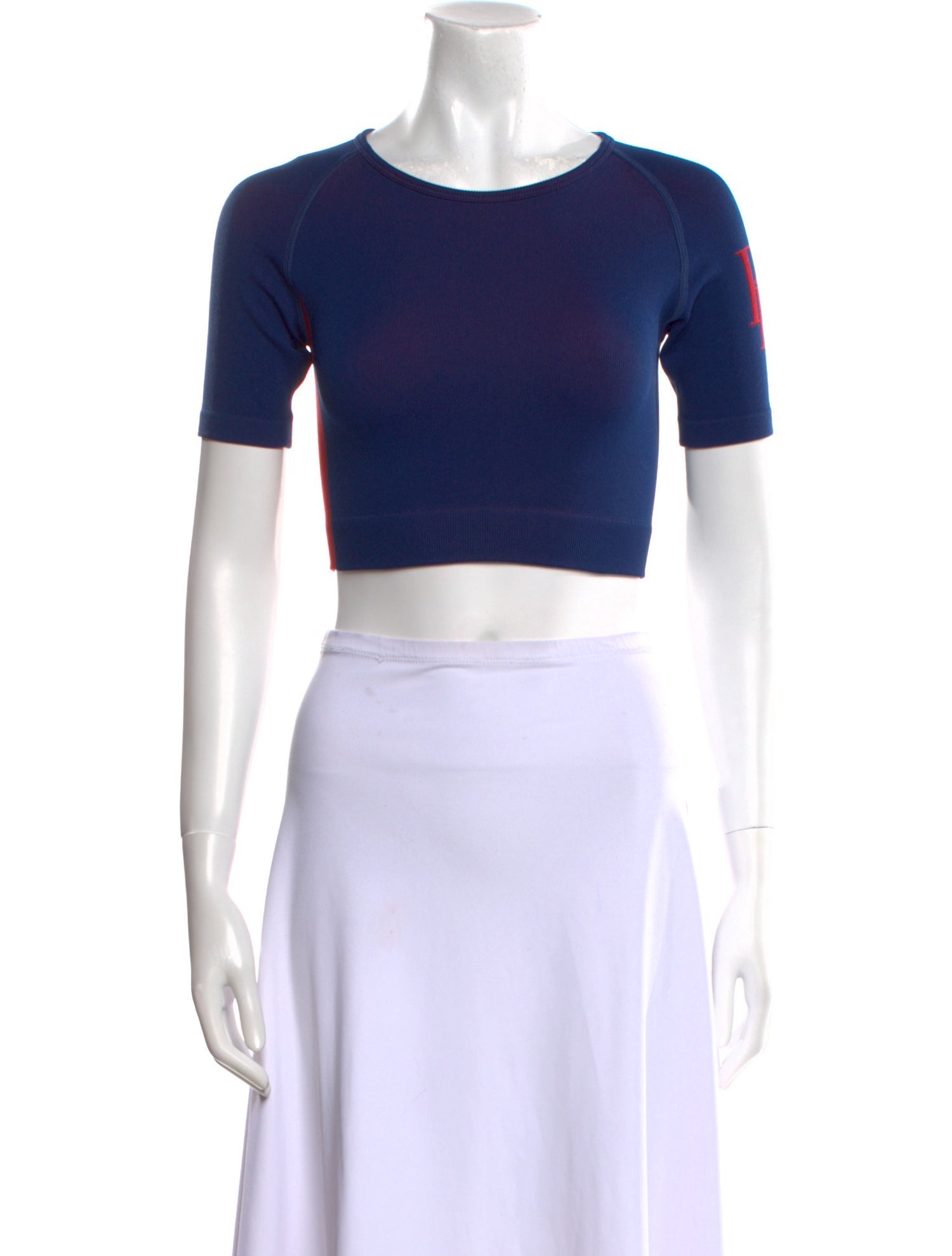 RHUDE Nylon Crew Neck Crop Top