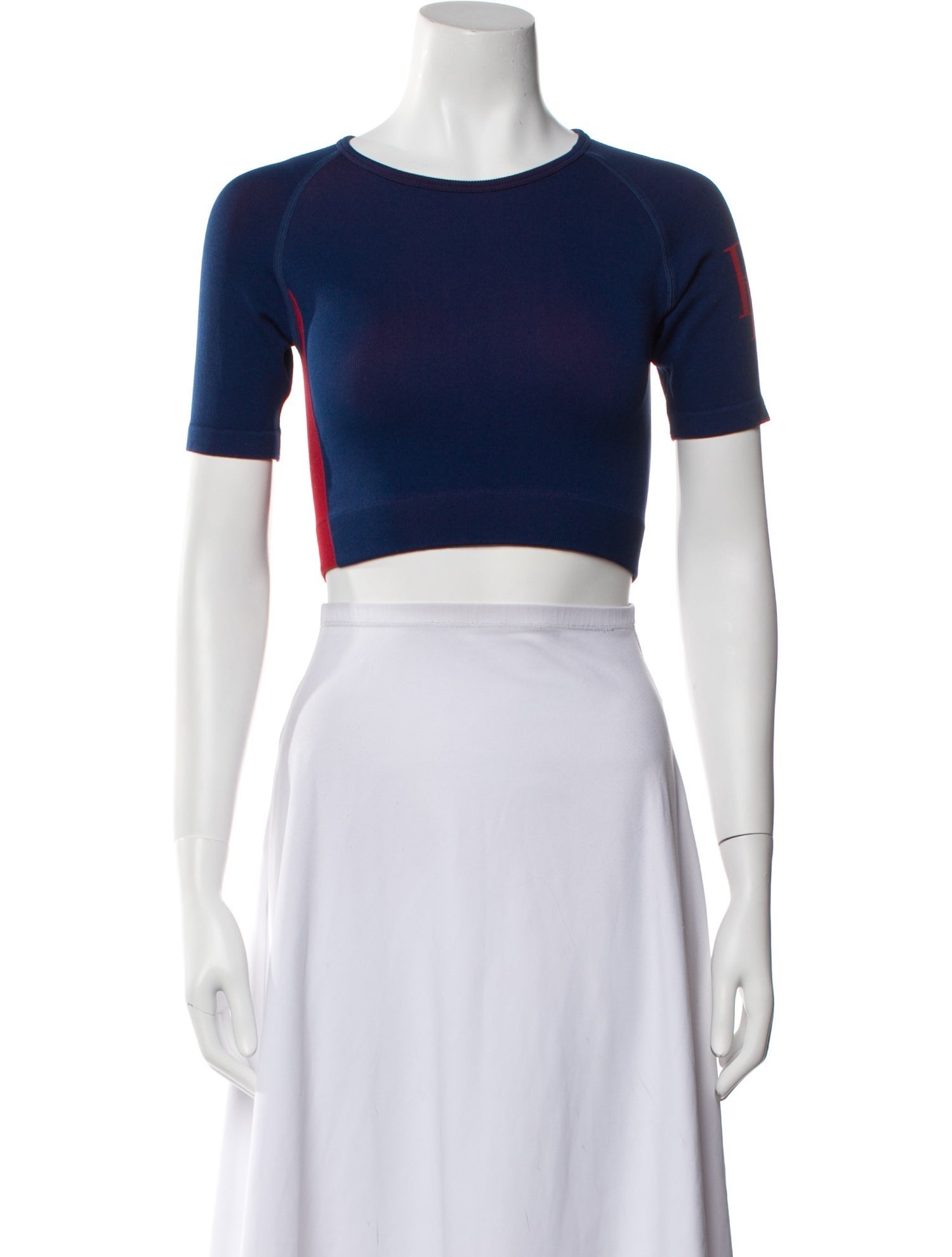 RHUDE Nylon Crew Neck Crop Top