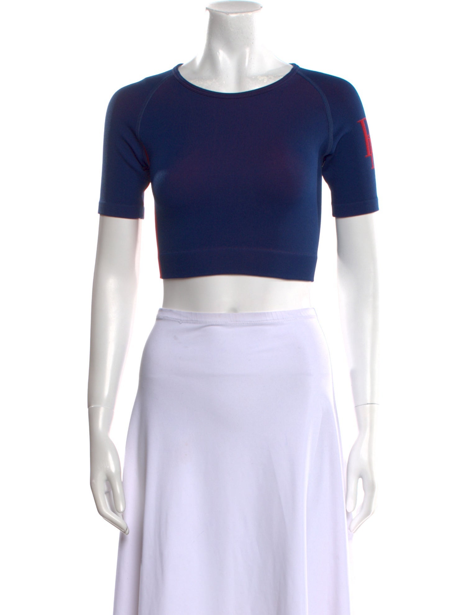 RHUDE Nylon Crew Neck Crop Top