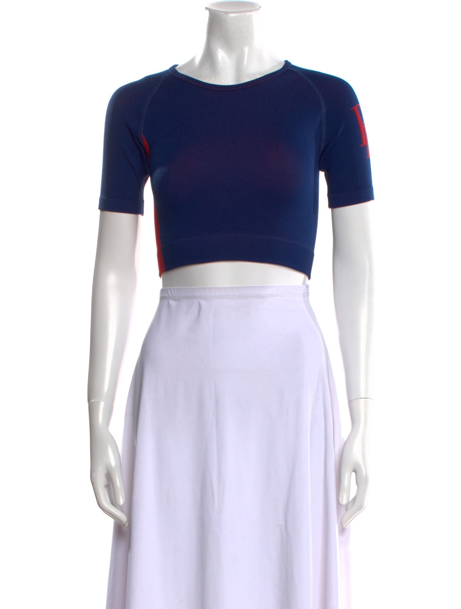 RHUDE Nylon Crew Neck Crop Top