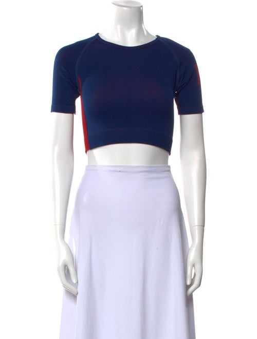 RHUDE Nylon Crew Neck Crop Top