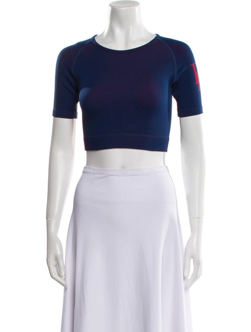 RHUDE Nylon Crew Neck Crop Top