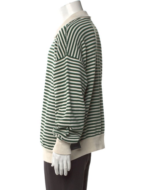 RHUDE Striped Mock Neck Polo Sweater