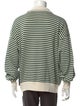RHUDE Striped Mock Neck Polo Sweater