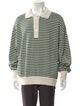 RHUDE Striped Mock Neck Polo Sweater