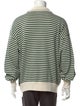 RHUDE Striped Mock Neck Polo Sweater