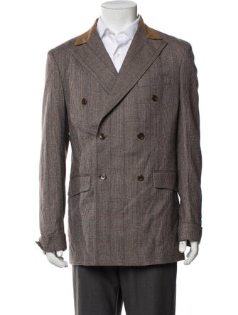 RHUDE Virgin Wool Plaid Print Blazer