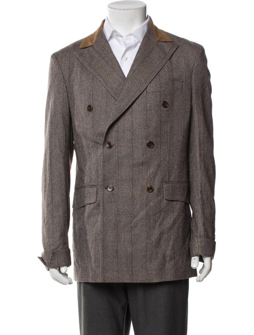 RHUDE Virgin Wool Plaid Print Blazer