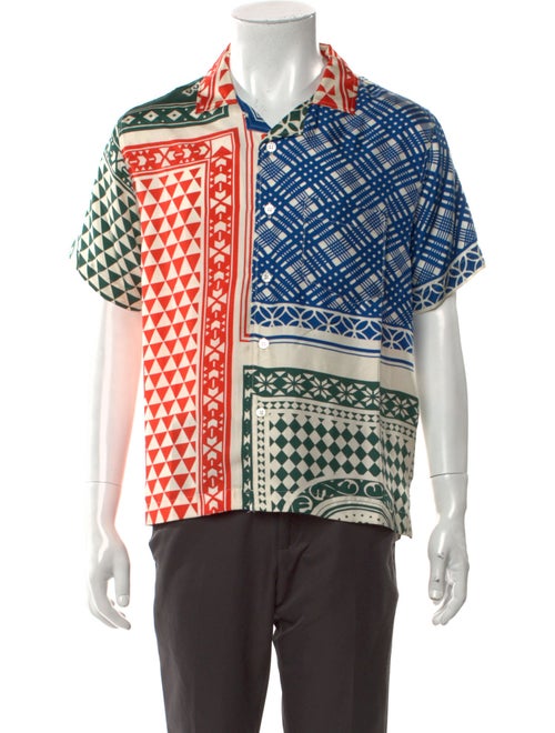 RHUDE Silk Printed Dress Shirt