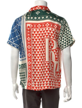 RHUDE Silk Printed Dress Shirt