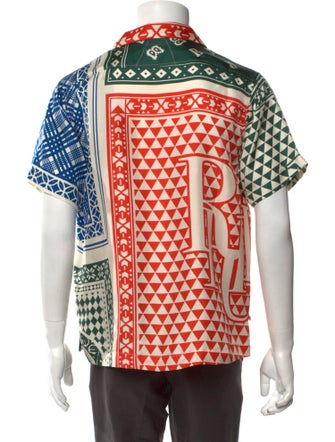 RHUDE Silk Printed Shirt