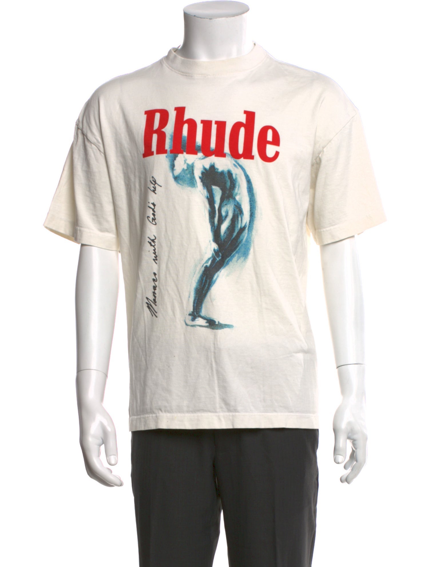 RHUDE Graphic Print Crew Neck T-Shirt