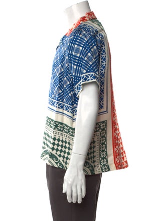 RHUDE Silk Plaid Print Shirt