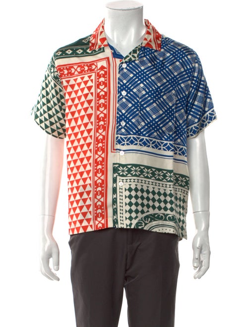 RHUDE Silk Printed Shirt