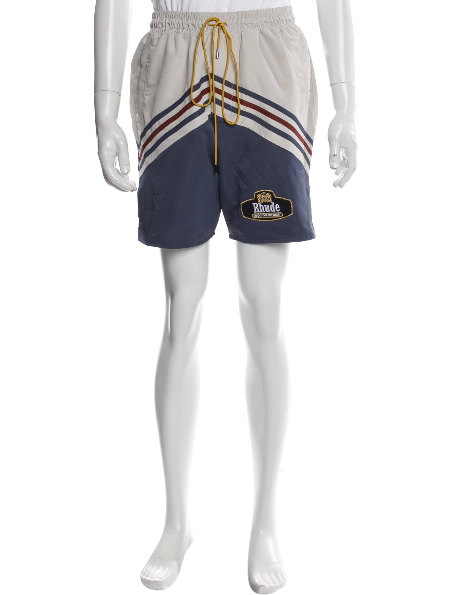 RHUDE Striped Embroidered Accent