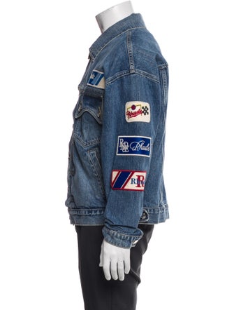 RHUDE Graphic Print Denim Jacket
