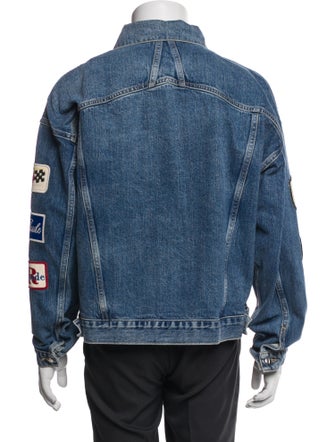 RHUDE Graphic Print Denim Jacket