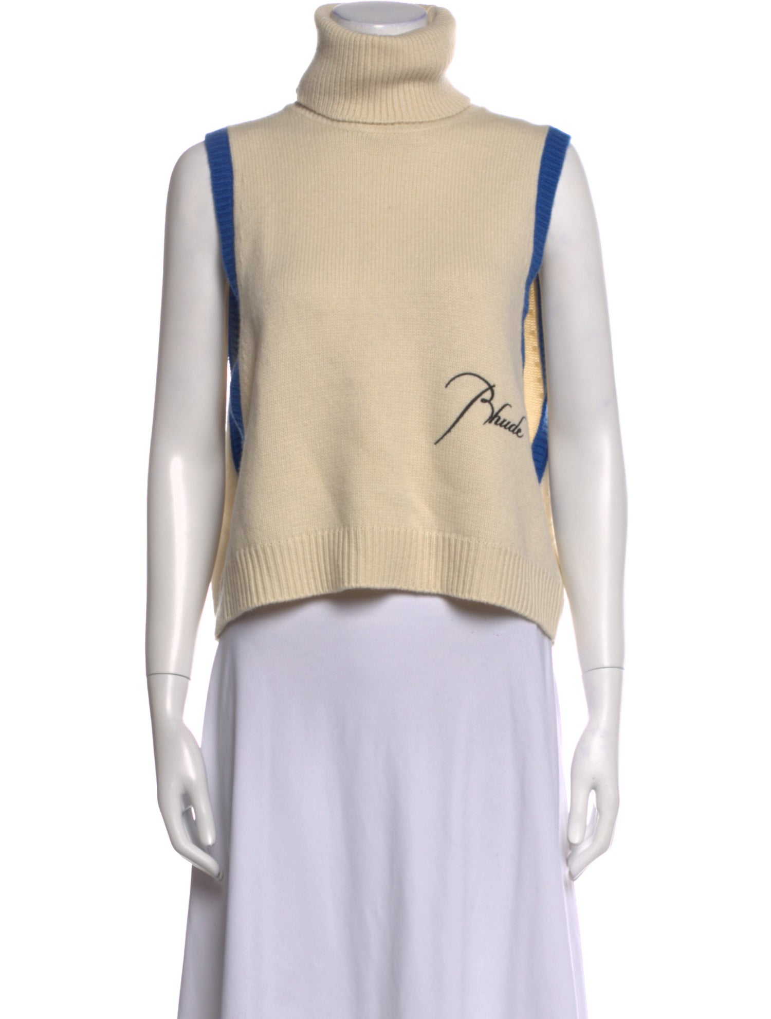 RHUDE Merino Wool Colorblock Pattern Sweater w/ Tags