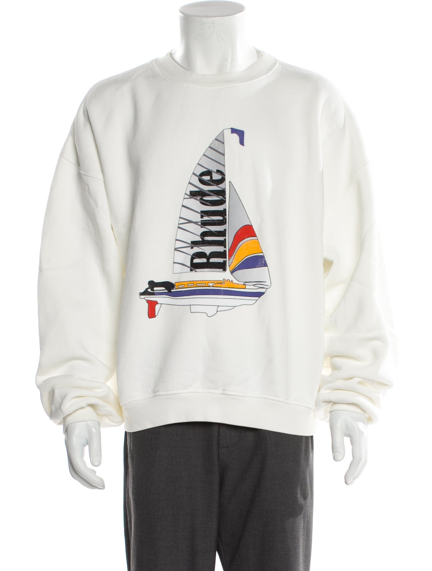 RHUDE Graphic Print Crew Neck Sweatshirt w/ Tags