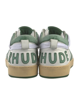 RHUDE Leather Printed Sneakers
