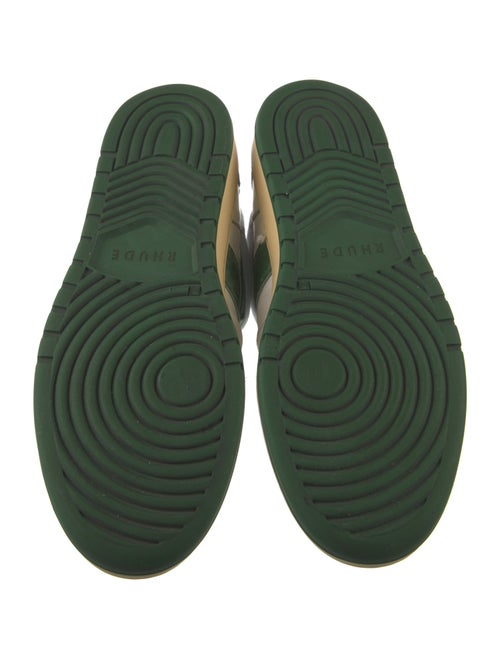 RHUDE Leather Printed Sneakers