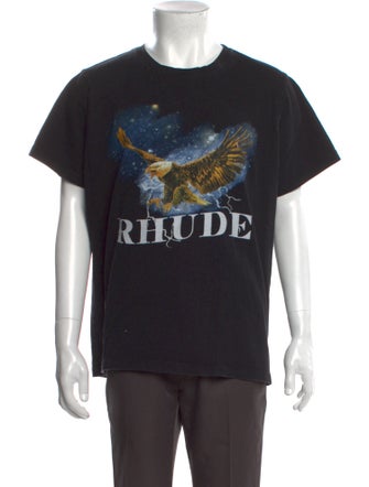 RHUDE Graphic Print Crew Neck T-Shirt