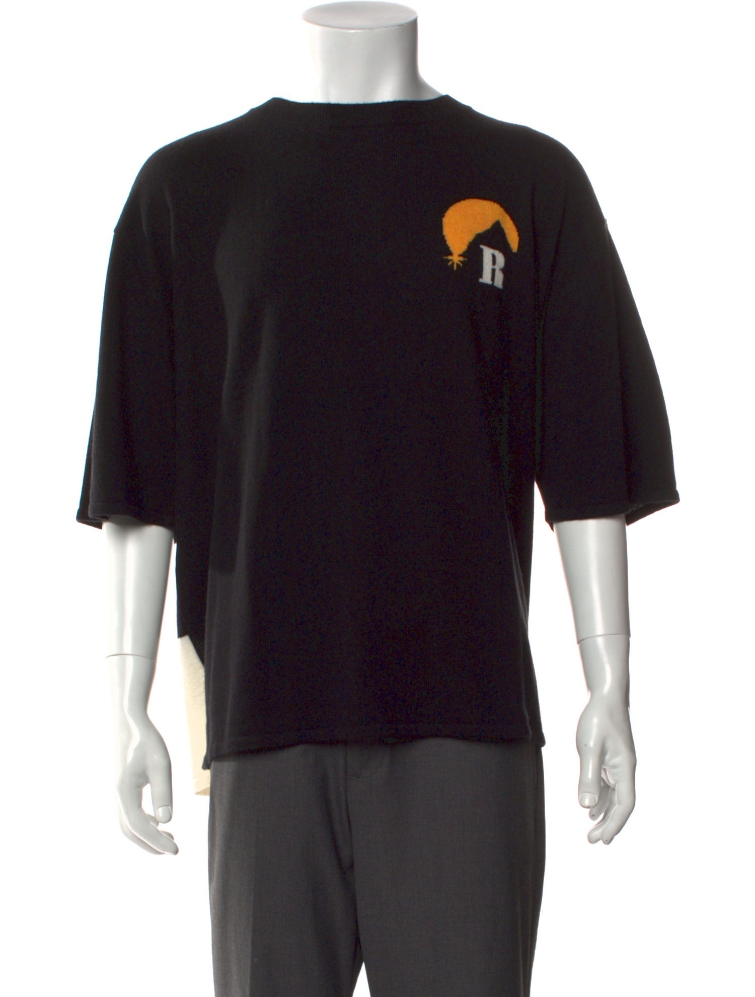 RHUDE Merino Wool Graphic Print T-Shirt w/ Tags