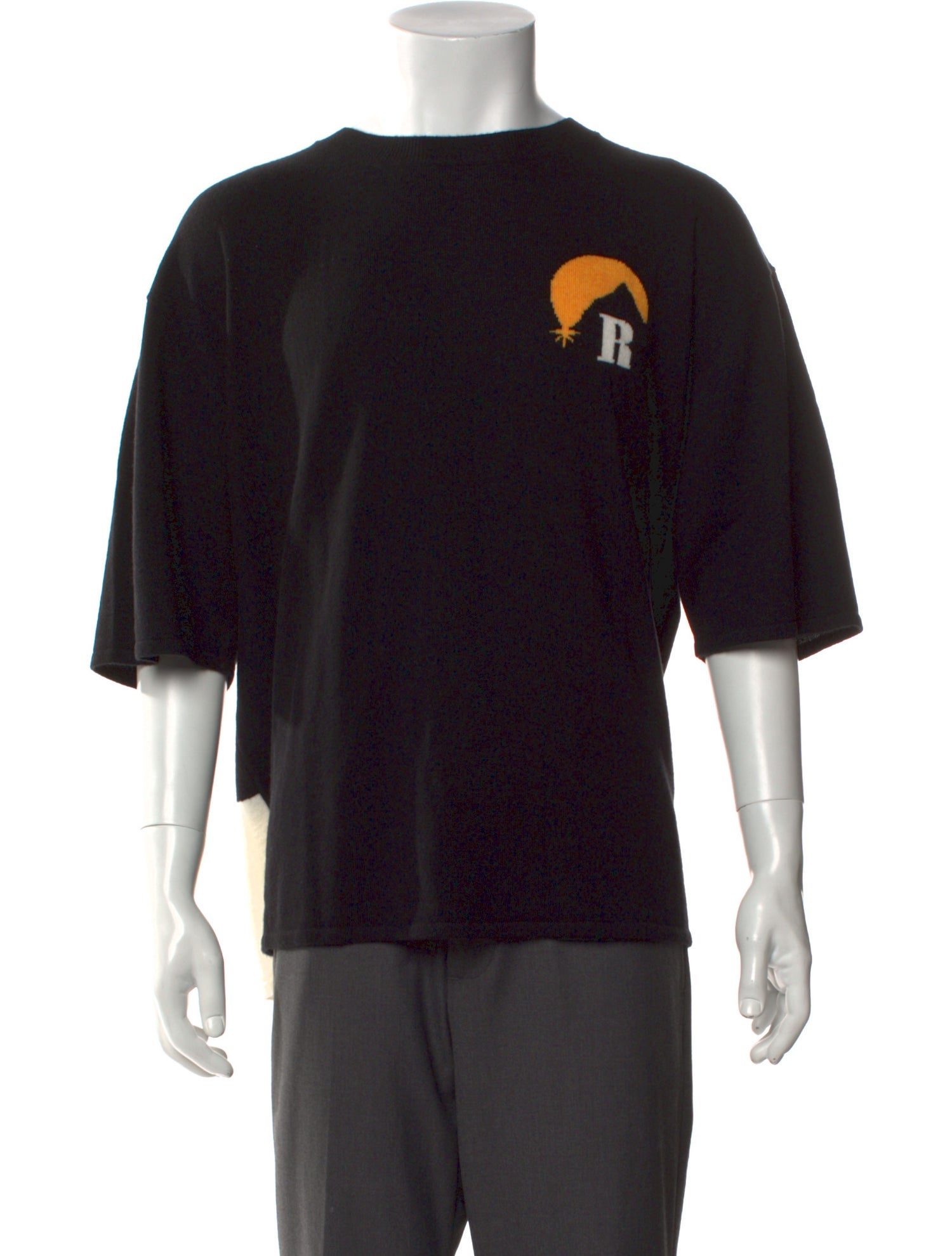 RHUDE Merino Wool Graphic Print T-Shirt