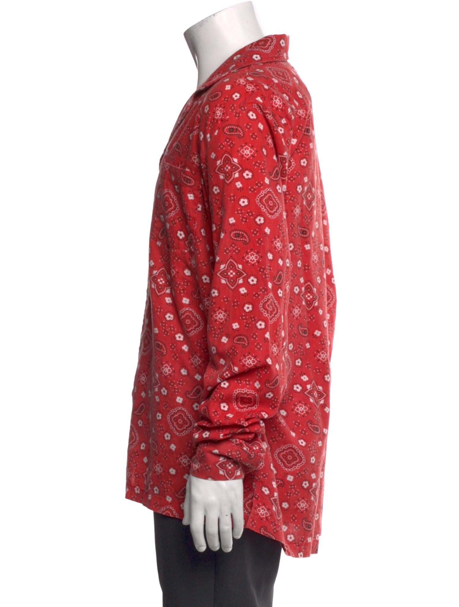 RHUDE Floral Print Long Sleeve Shirt