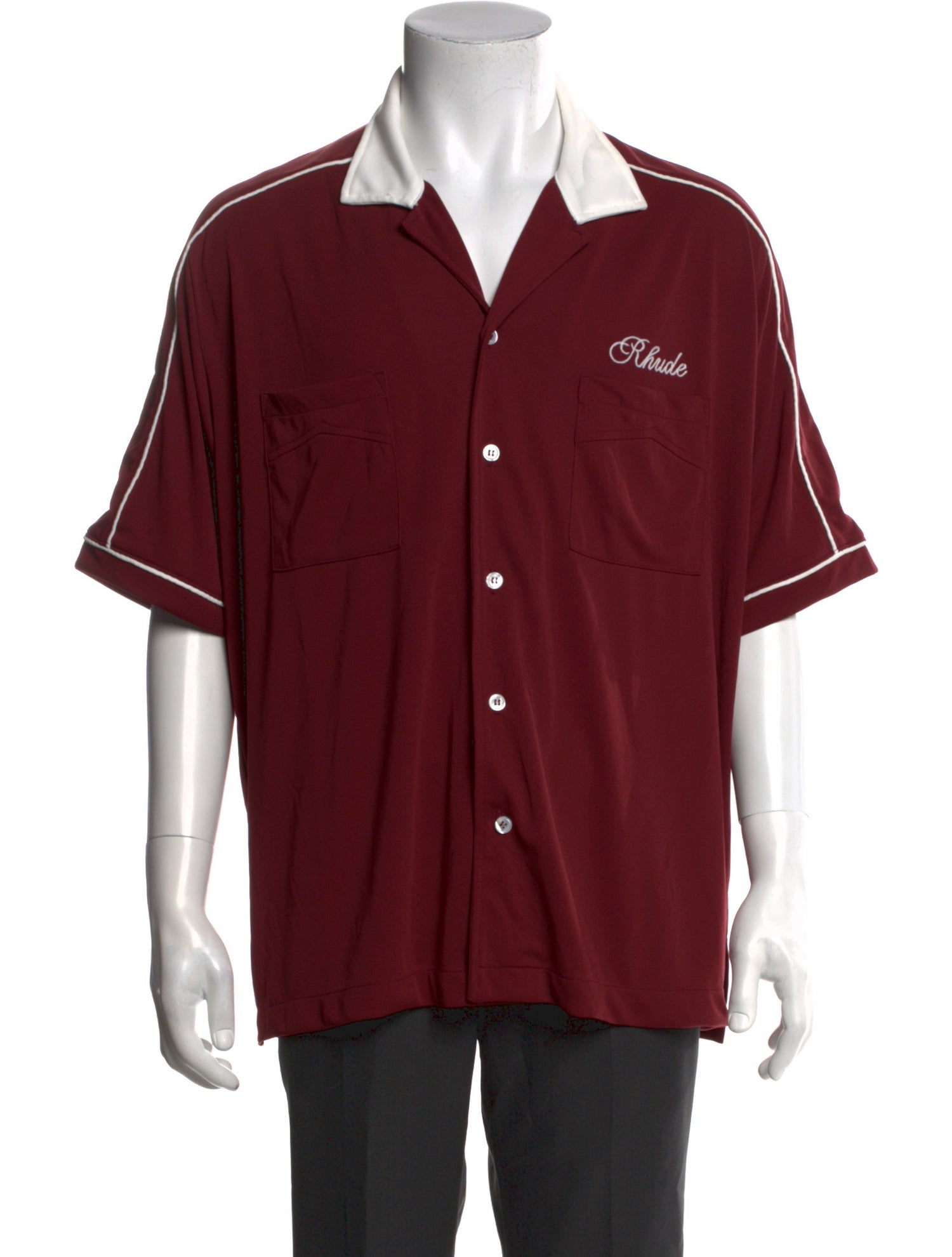 RHUDE Graphic Print Short Sleeve Shirt