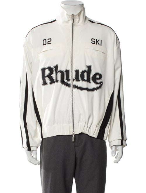 RHUDE Graphic Print Moto Jacket