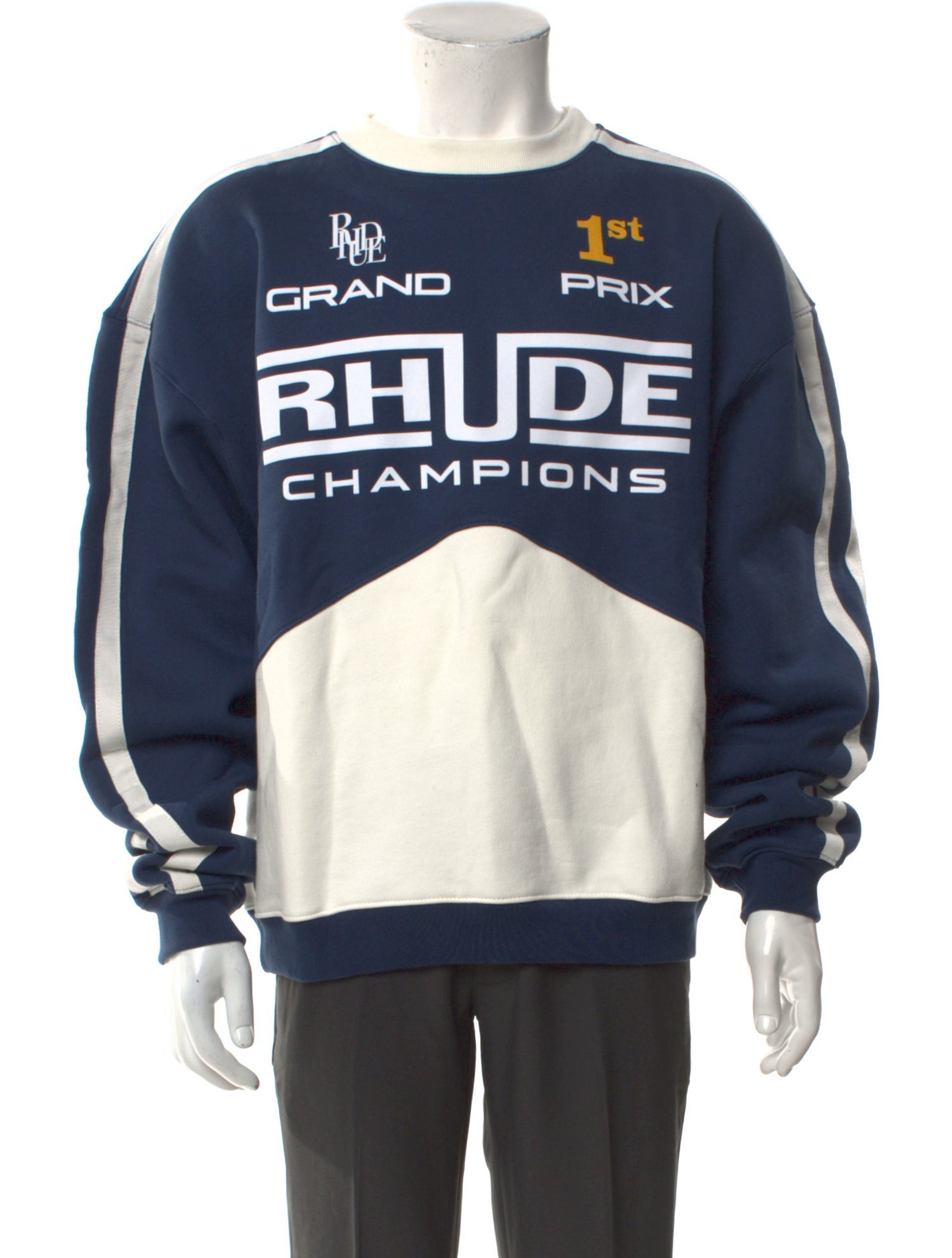 RHUDE Graphic Print Crew Neck Sweatshirt w/ Tags