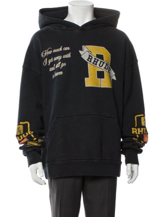 RHUDE Graphic Print Crew Neck Hoodie