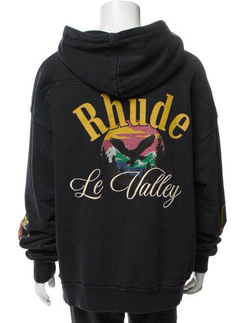 RHUDE Graphic Print Crew Neck Hoodie
