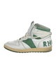 RHUDE Leather Colorblock Pattern Sneakers