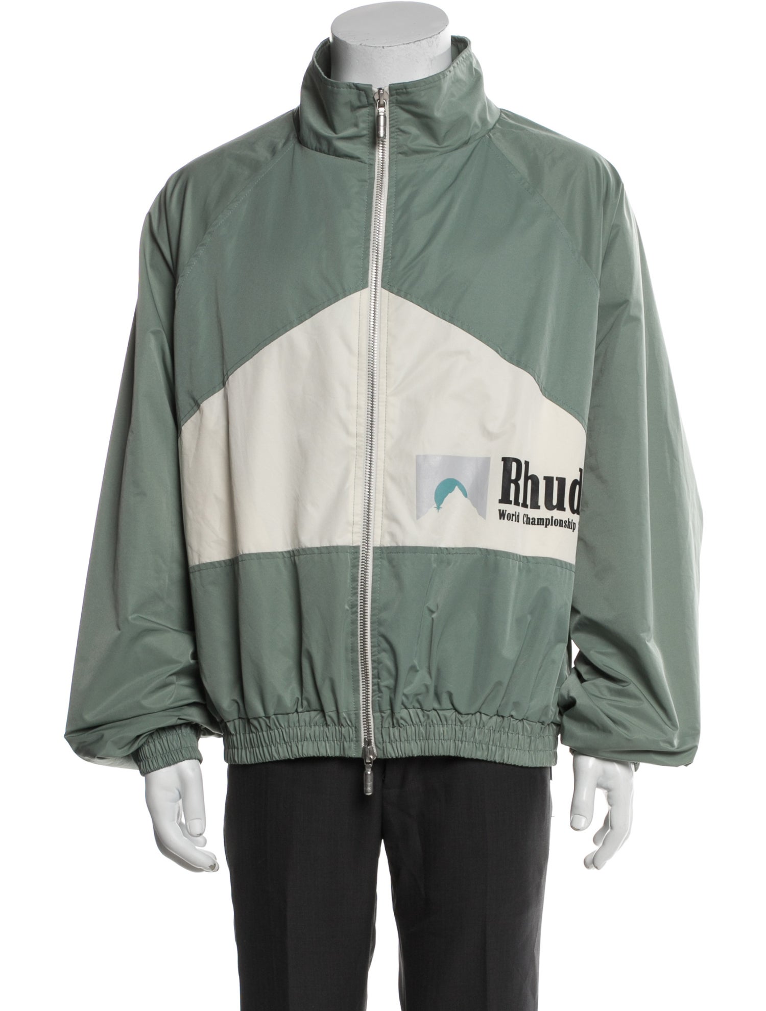 RHUDE Colorblock Pattern Windbreaker