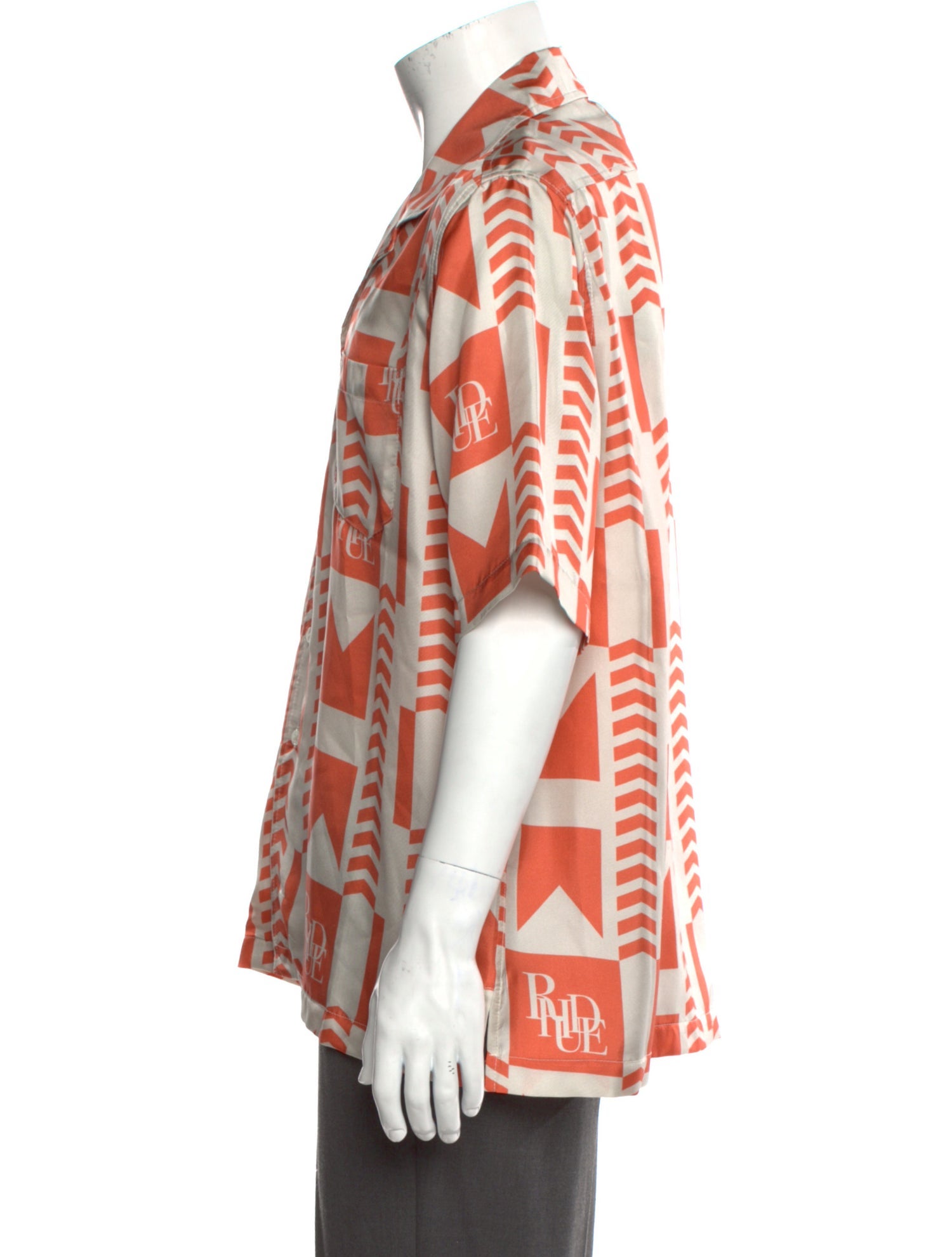 RHUDE Silk Graphic Print Shirt w/ Tags