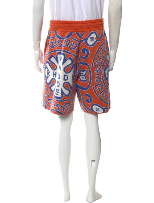 RHUDE Paisley Print Jogger Shorts