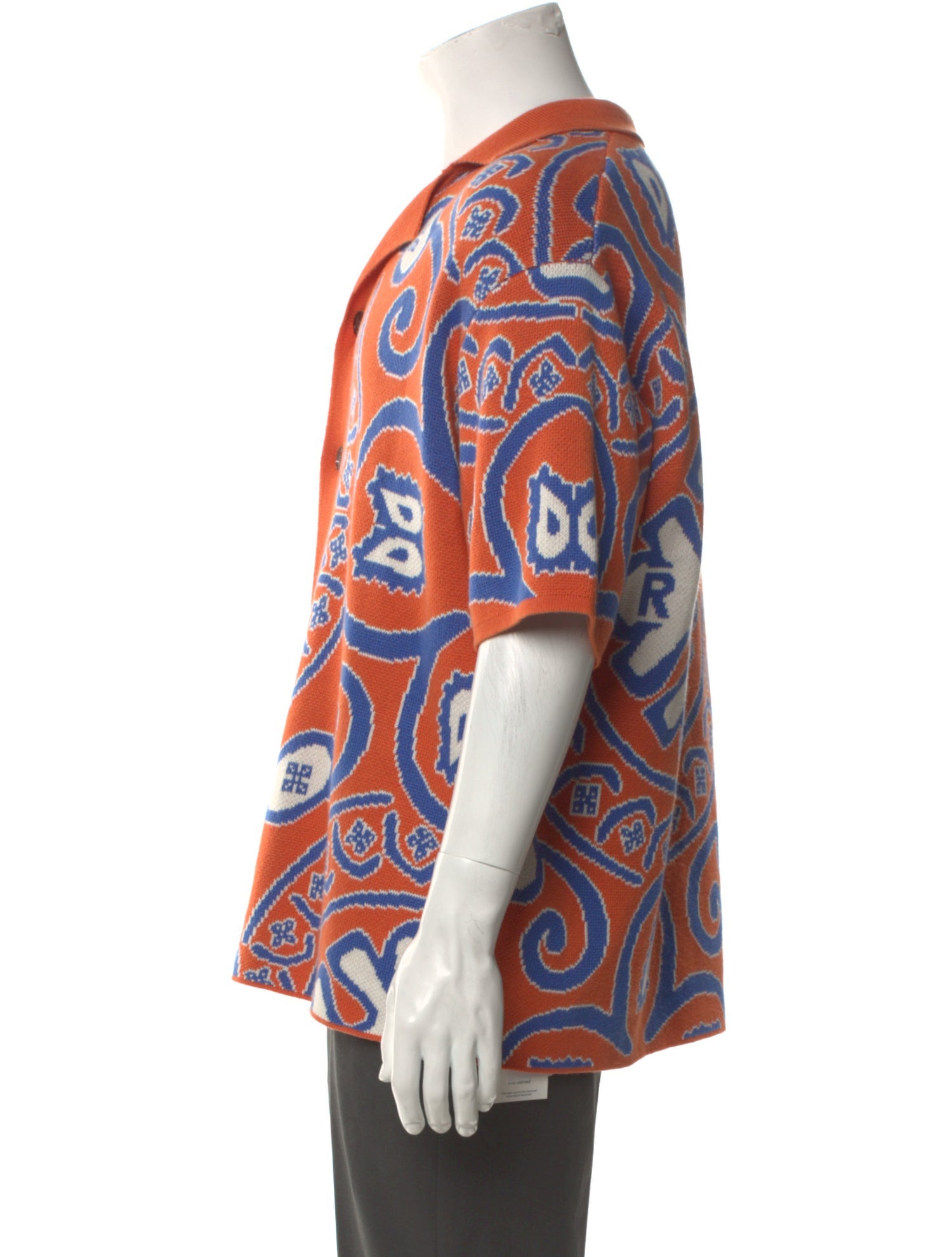 RHUDE Graphic Print V-Neck Cardigan