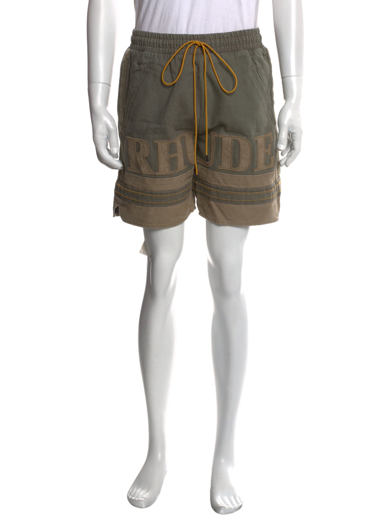 RHUDE Striped Jogger Shorts