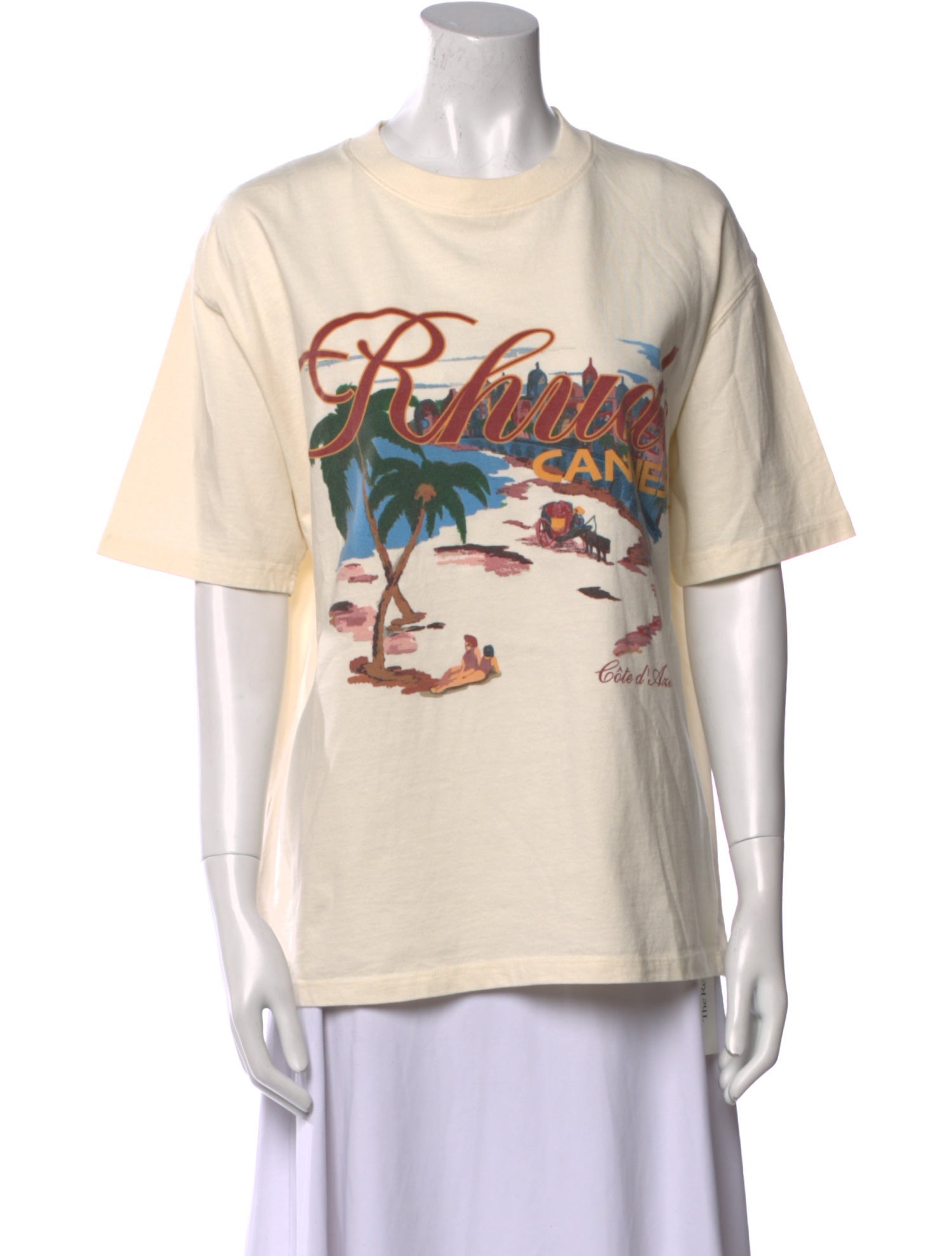 RHUDE Graphic Print Crew Neck T-Shirt w/ Tags