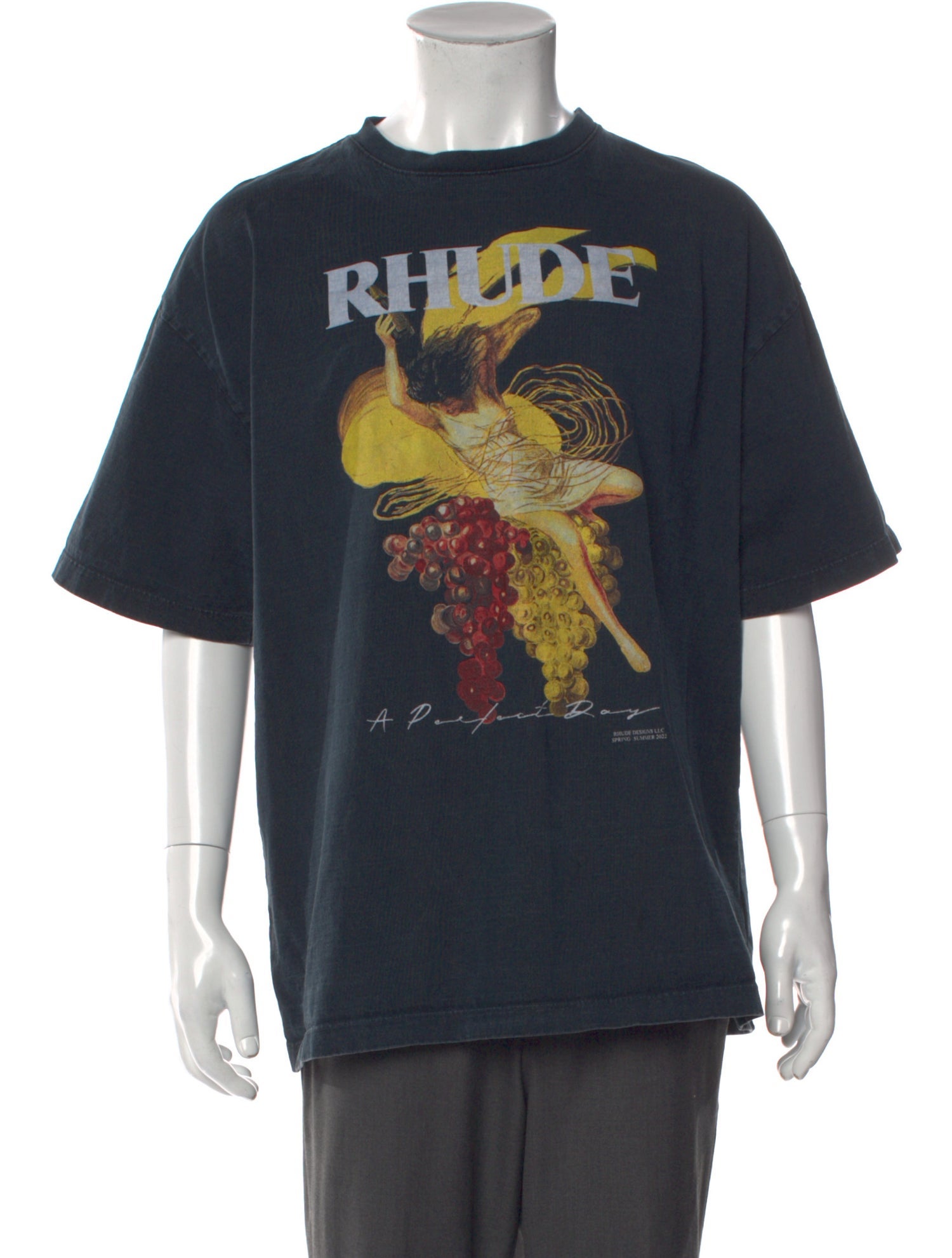 RHUDE Graphic Print Crew Neck T-Shirt