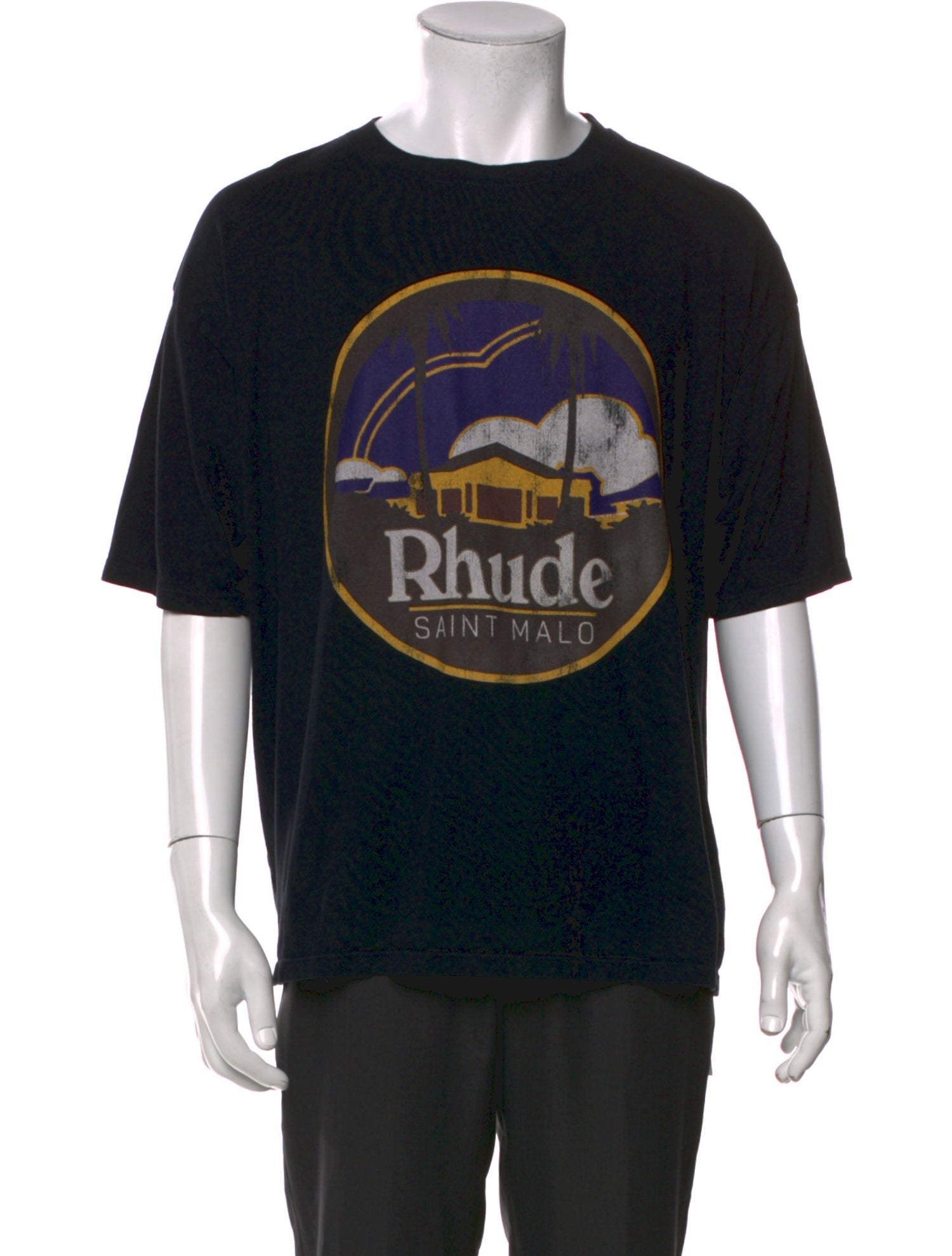 RHUDE Graphic Print Crew Neck T-Shirt