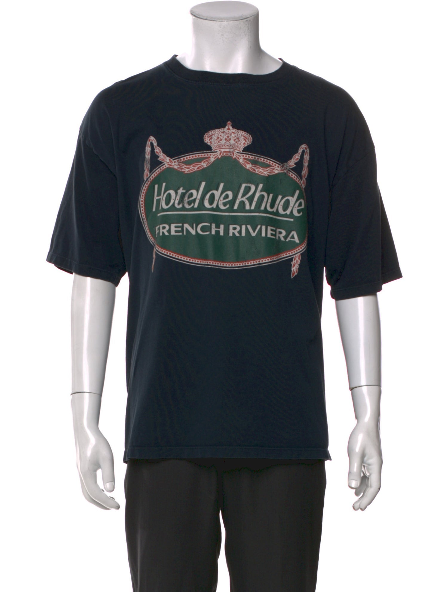 RHUDE Graphic Print Crew Neck T-Shirt